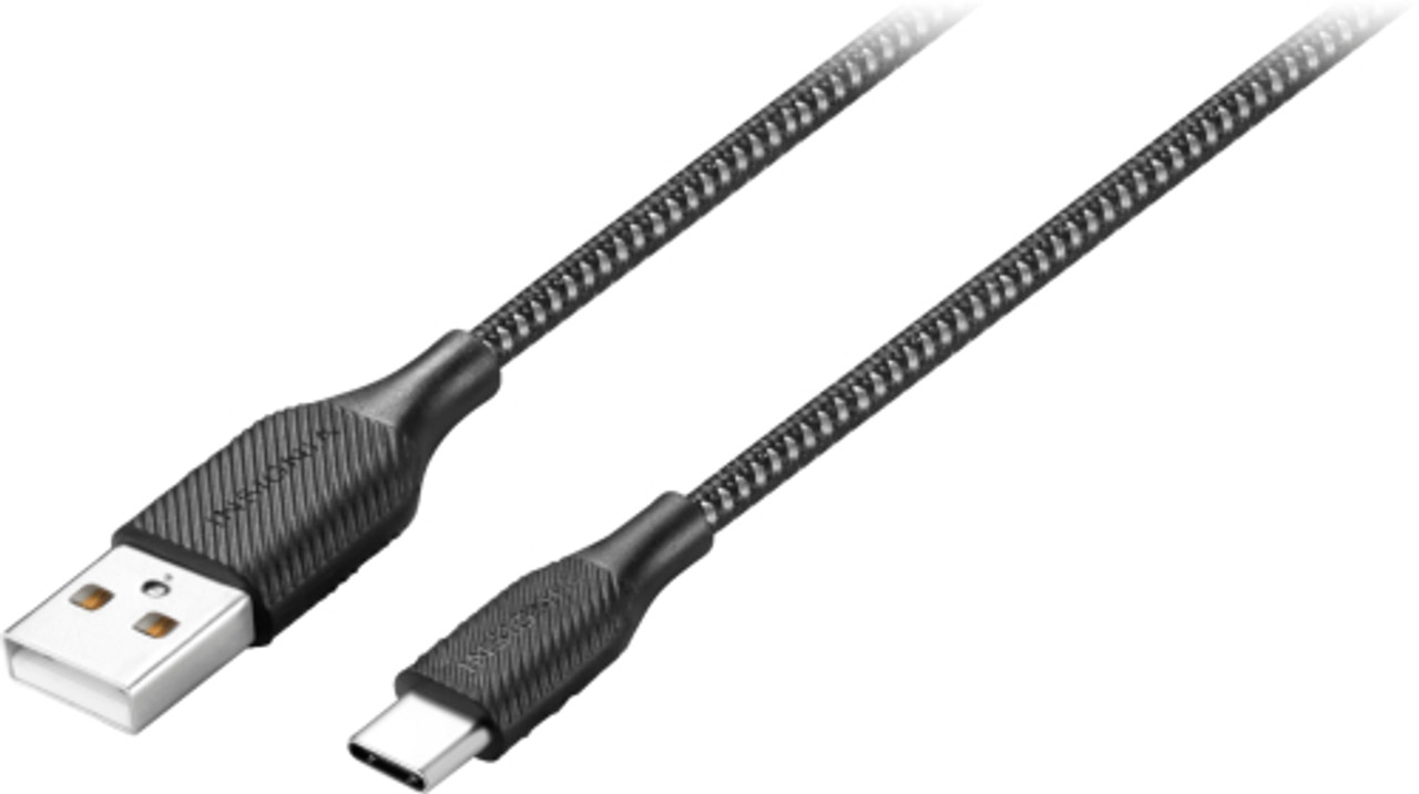 Insignia™ - 4' USB-C to USB-A Charge-and-Sync Cable - Charcoal