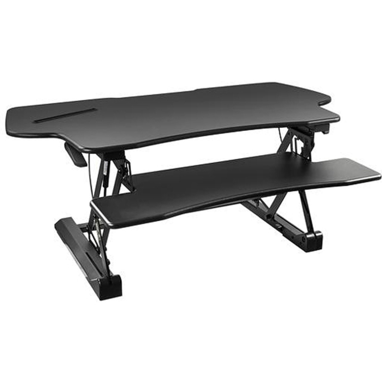 Mount-It! -  Extra-Wide Height Adjustable Standing Desk Converter - Black