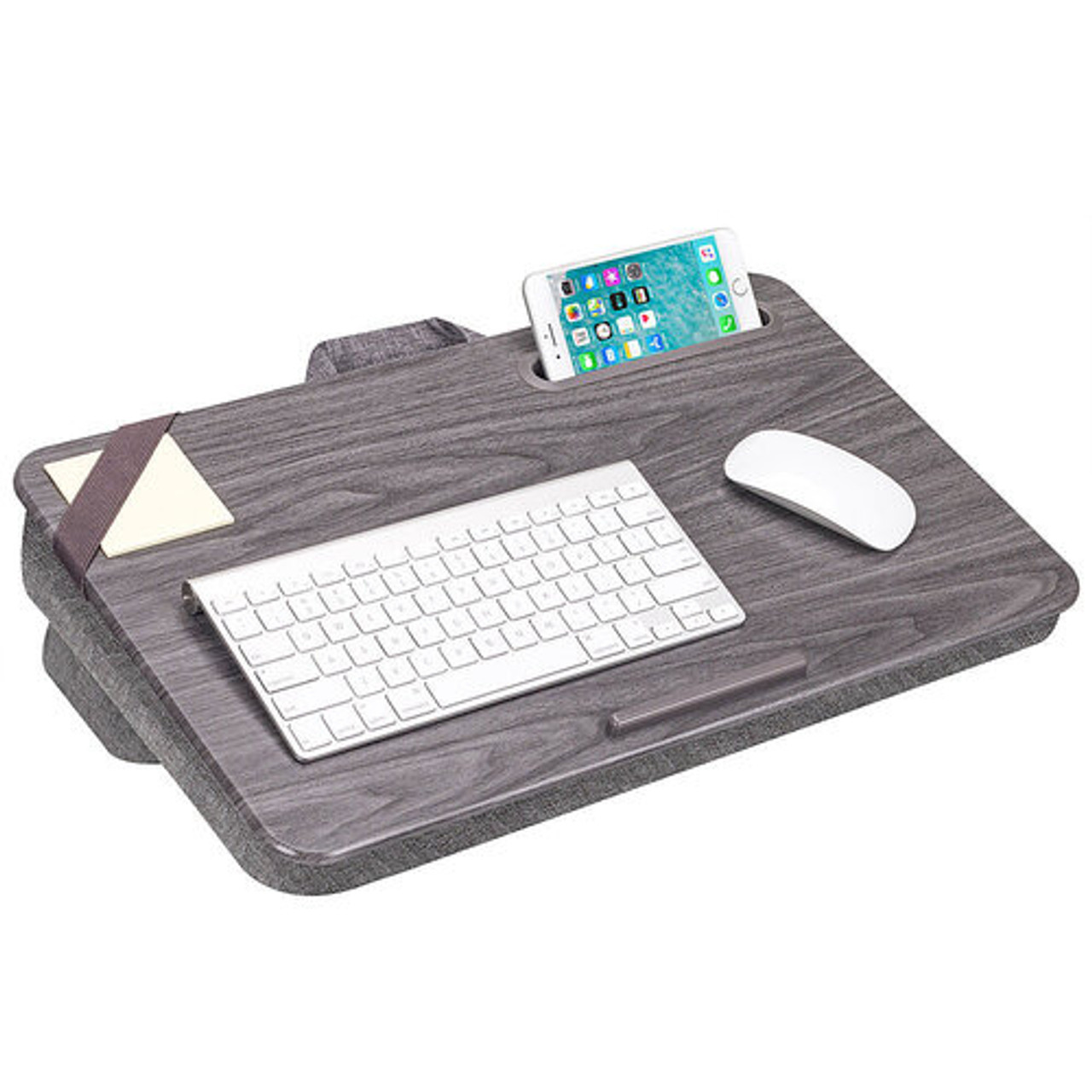 LapGear - Elevation Lap Desk for 17.3" Laptop - Gray Woodgrain