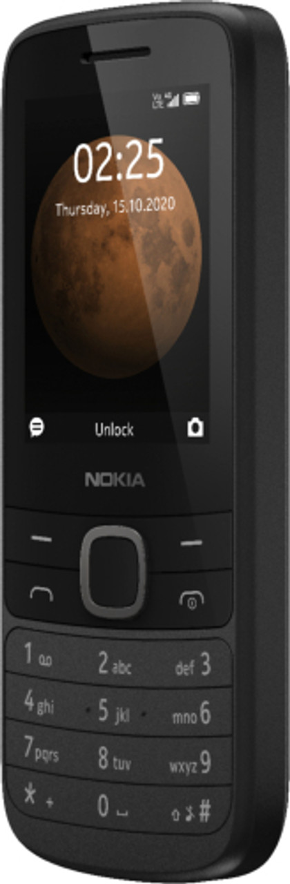 Nokia 225 4G TA-1282 GSM Unlocked Phone - Black - Black
