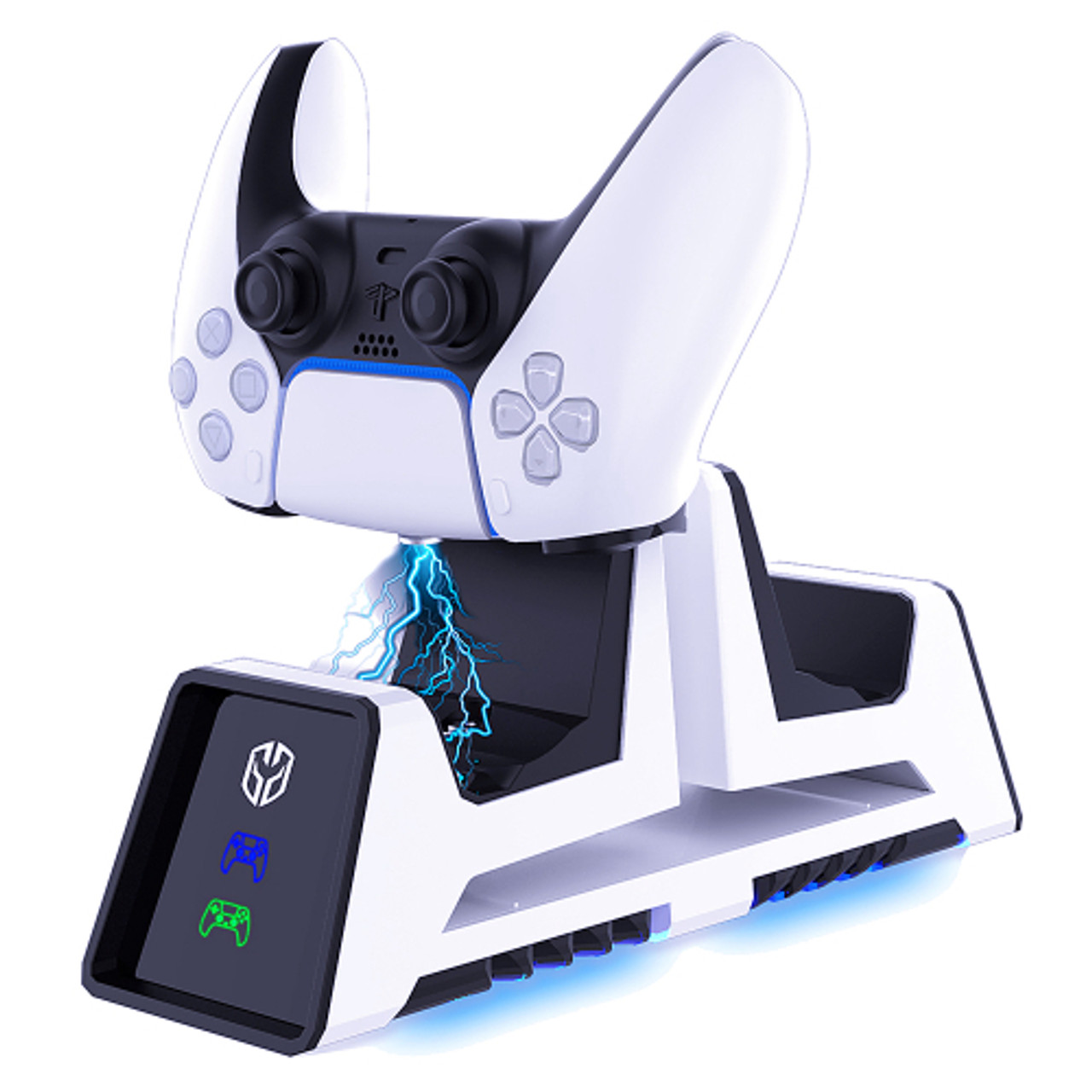 Ghost Gear - PlayStation 5 Dual Controller Charge Station and Headphone Stand - White