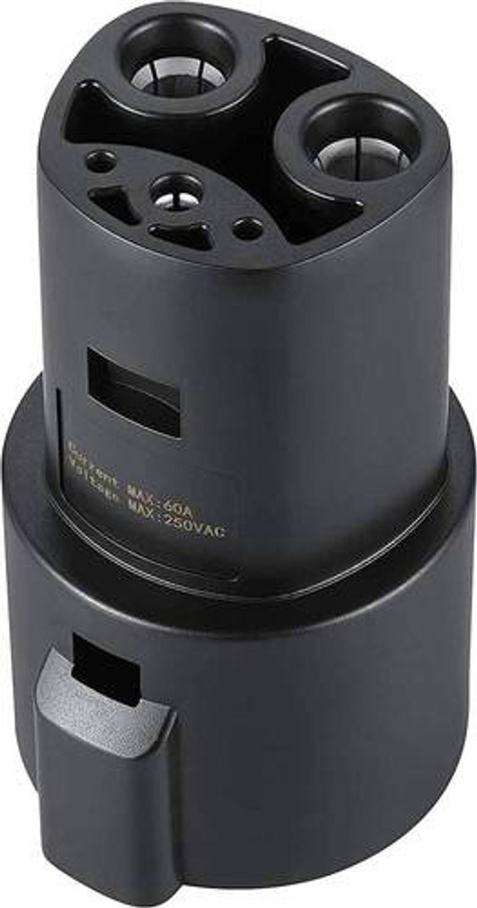 Lectron - J1772 Adapter for Select Tesla Vehicle Chargers - Black