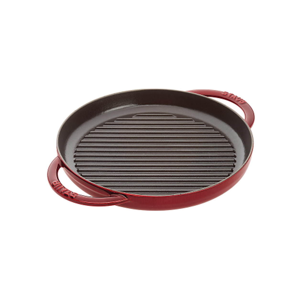 Staub Cast Iron 10-inch Pure Grill - Grenadine - Grenadine