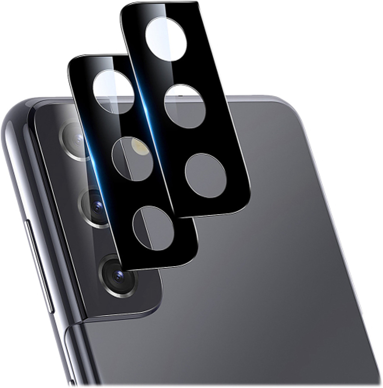 SaharaCase - FlexiGlass Camera Lens Protector for Samsung Galaxy S21 5G (2-Pack) - Black