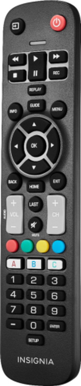 Insignia™ - Replacement Remote for Insignia and Dynex TVs - Black