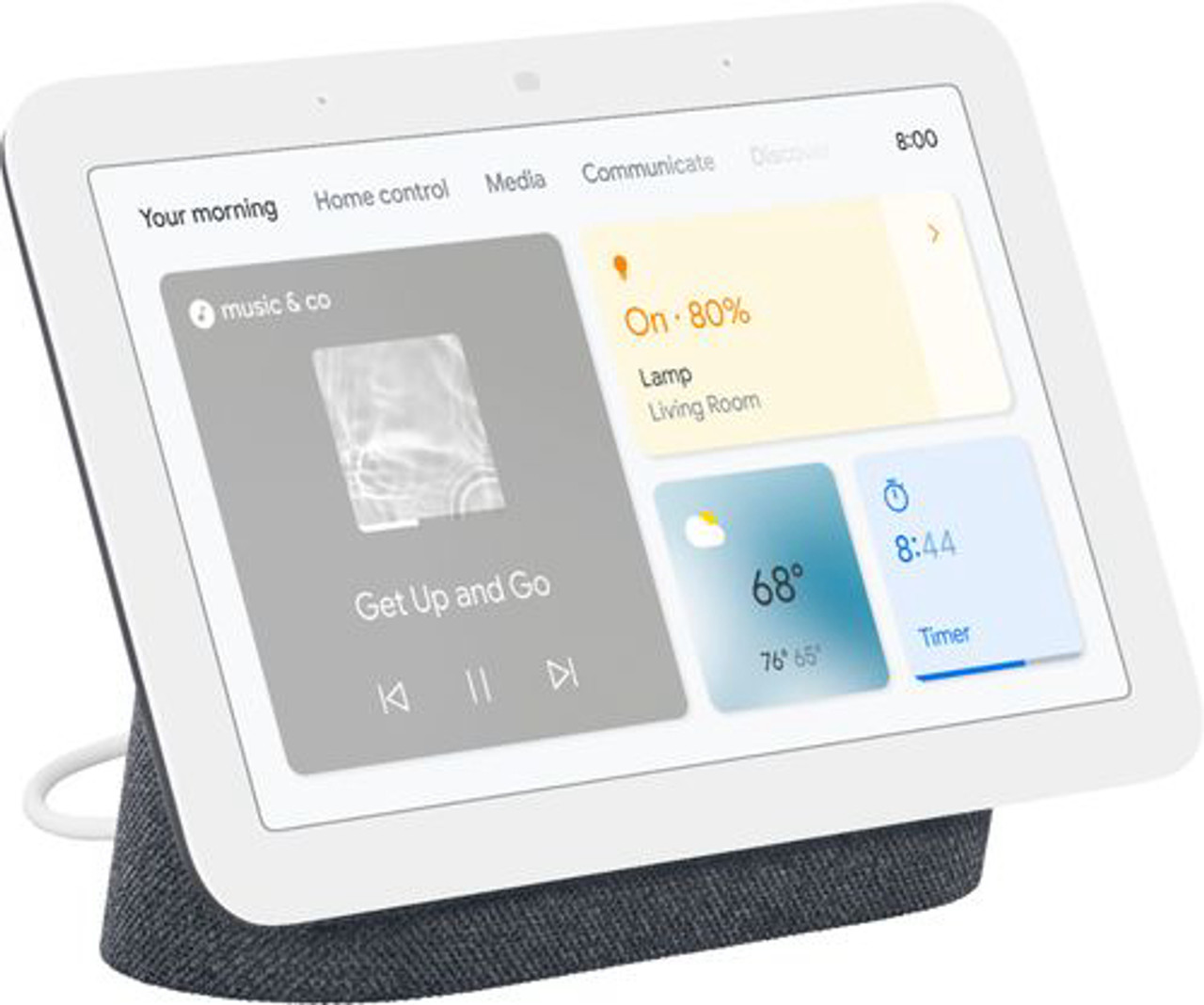 Google - Nest Hub (2nd Gen) Smart Display - Charcoal