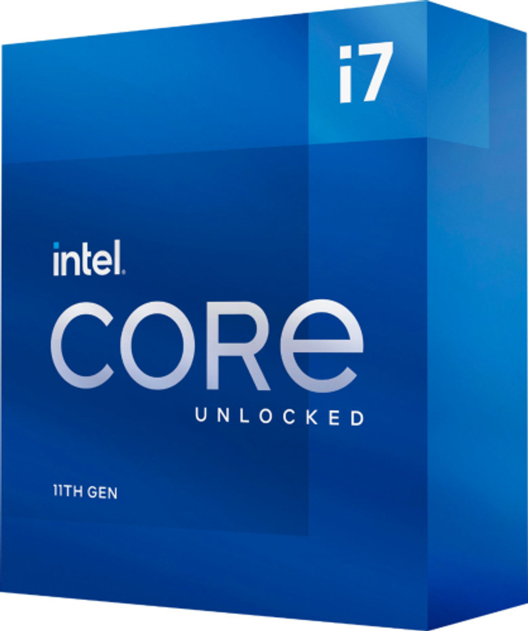 Intel - Core i7-11700K 11th Generation - 8 Core - 16 Thread - 3.6  to 5.0 GHz - LGA1200 - Unlocked Desktop Processor