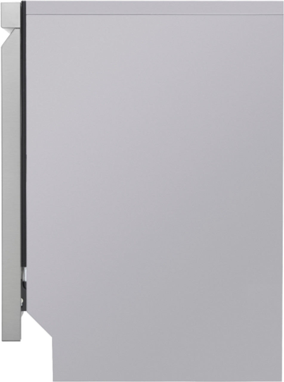 LG - 24" Front-Control Built-In Dishwasher with Stainless Steel Tub, QuadWash, 48 dBa - PrintProof Stainless Steel