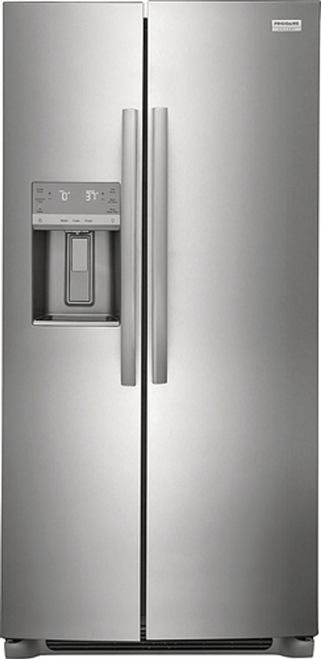 Frigidaire - Gallery 22.2 Cu. Ft. Counter-Depth Side-by-Side Refrigerator - Smudge-Proof® Stainless Steel