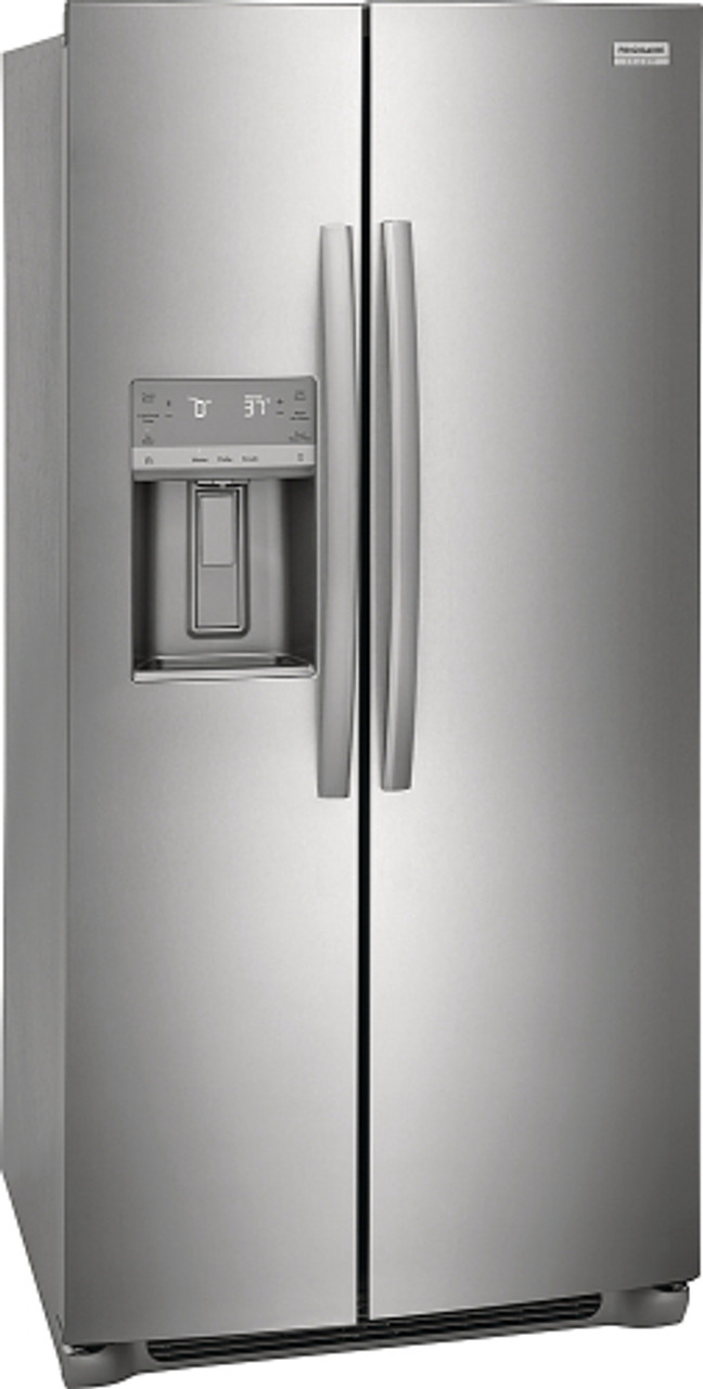 Frigidaire - Gallery 22.2 Cu. Ft. Counter-Depth Side-by-Side Refrigerator - Smudge-Proof® Stainless Steel