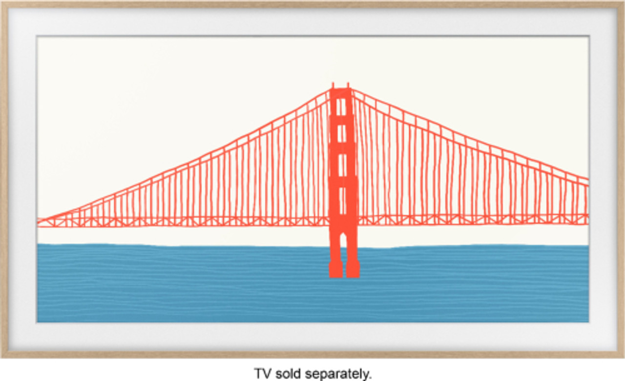 Samsung - 55” 2021 The Frame Customizable Bezel - Modern Teak