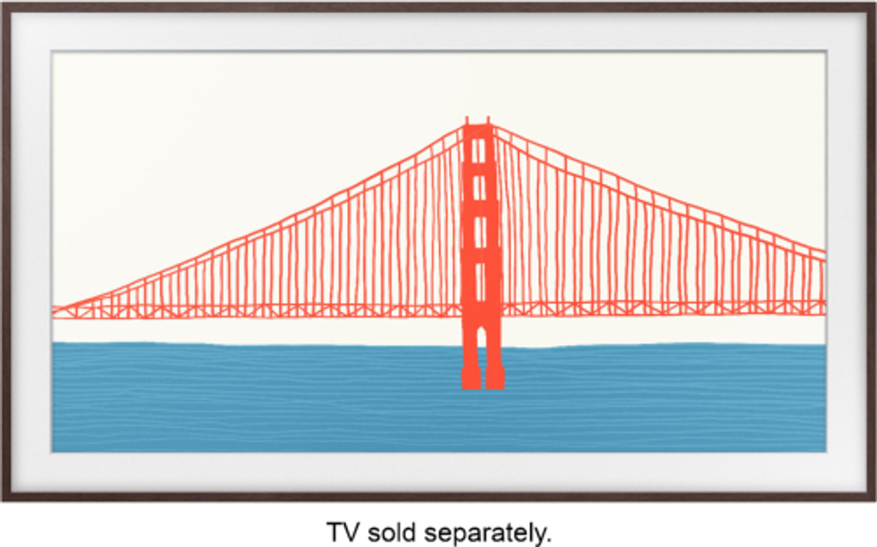 Samsung - 55” 2021 The Frame Customizable Bezel - Modern Brown