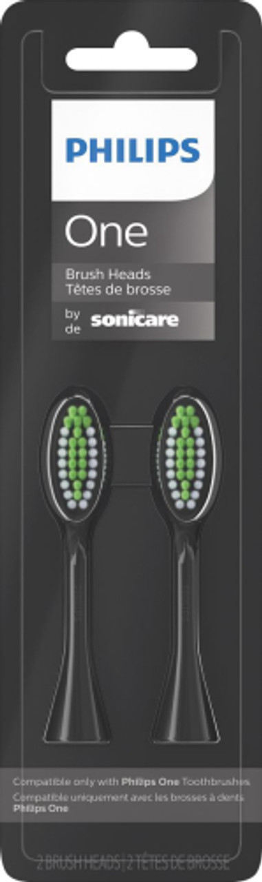 Philips Sonicare - Philips One by Sonicare 2pk Brush Heads - Shadow Black