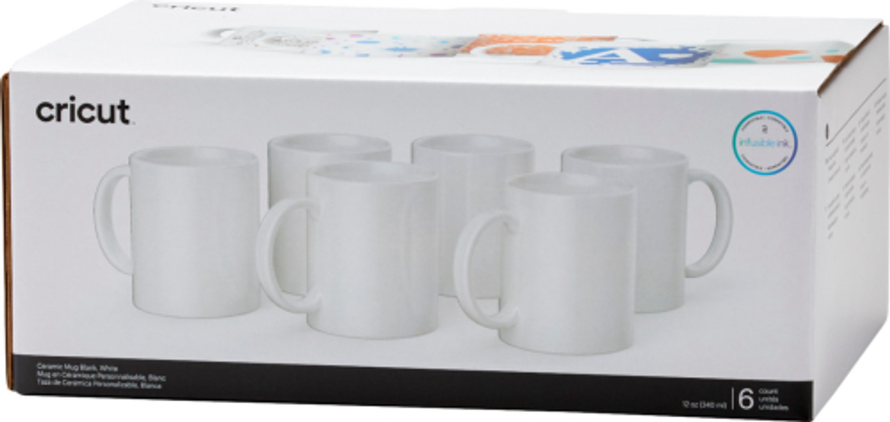 Cricut - Cricut® Ceramic Mug Blank, White - 12 oz/340 ml (6 ct)