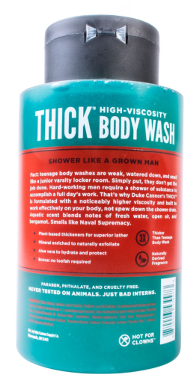 Duke Cannon - Thick Naval Supremacy High-Viscosity Body Wash - Blue