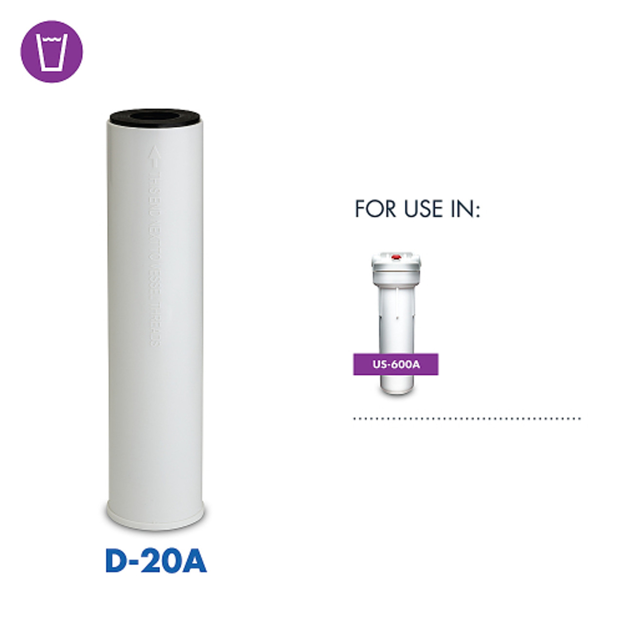 Culligan - Culligan® D-20A Granular-Activated Carbon Drinking Water Filter Replacement Cartridge