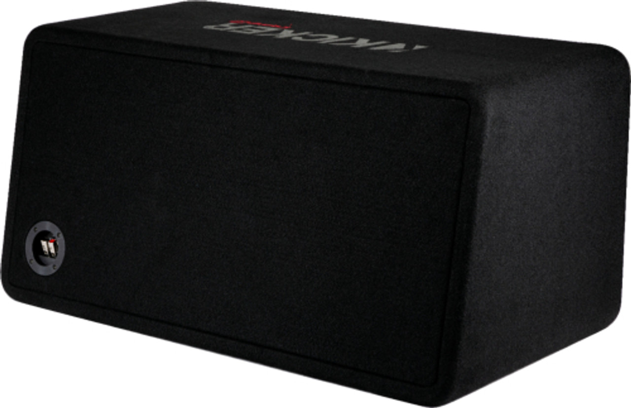 KICKER - CompR Dual 12" Dual-Voice-Coil 2-Ohm Subwoofers with Enclosure - Black