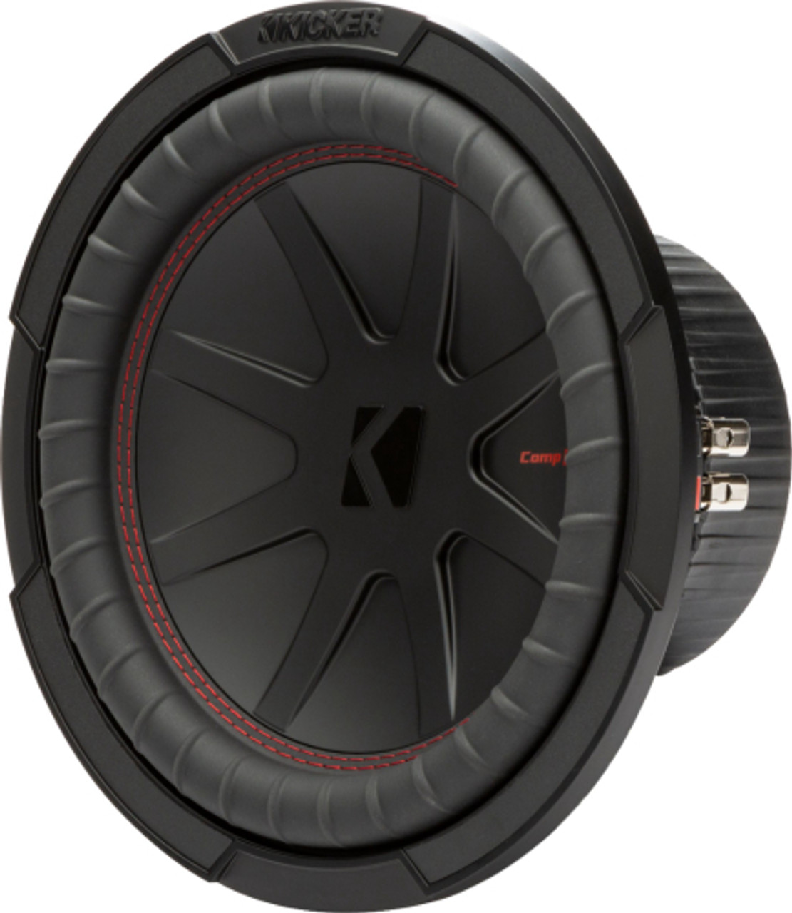 KICKER - CompR 10" Dual-Voice-Coil 2-Ohm Subwoofer - Black