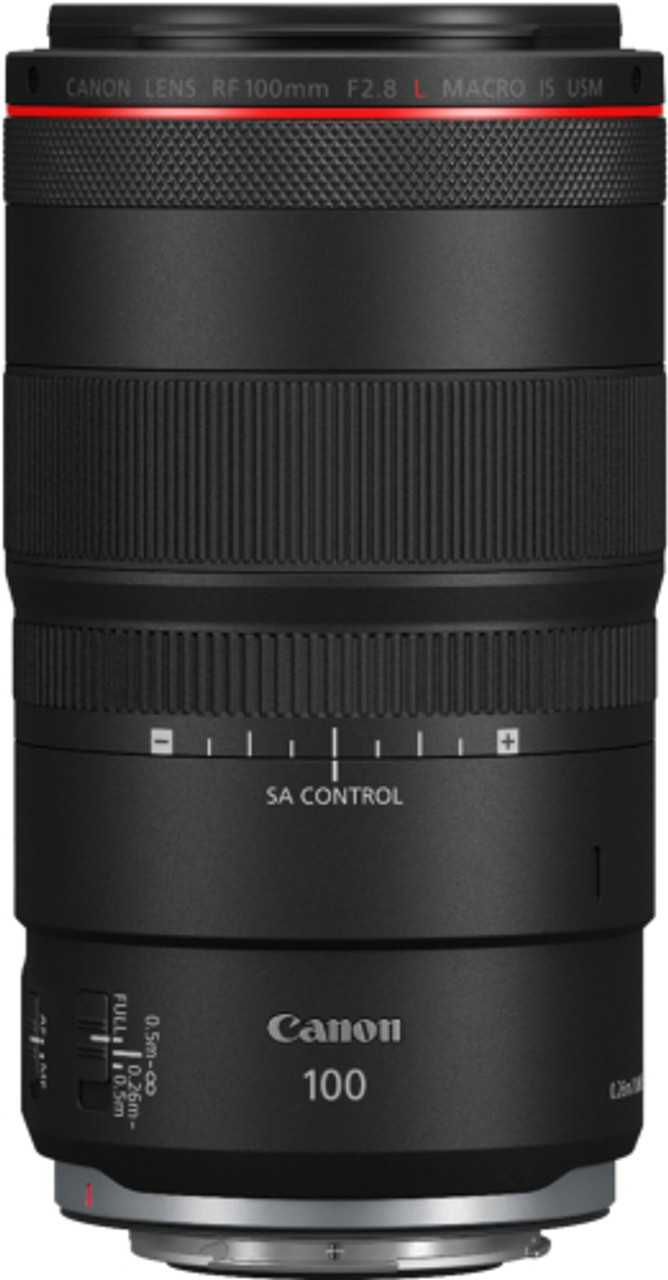 Canon - RF 100mm f/2.8 L MACRO IS USM Telephoto Lens for RF Mount Cameras - Black