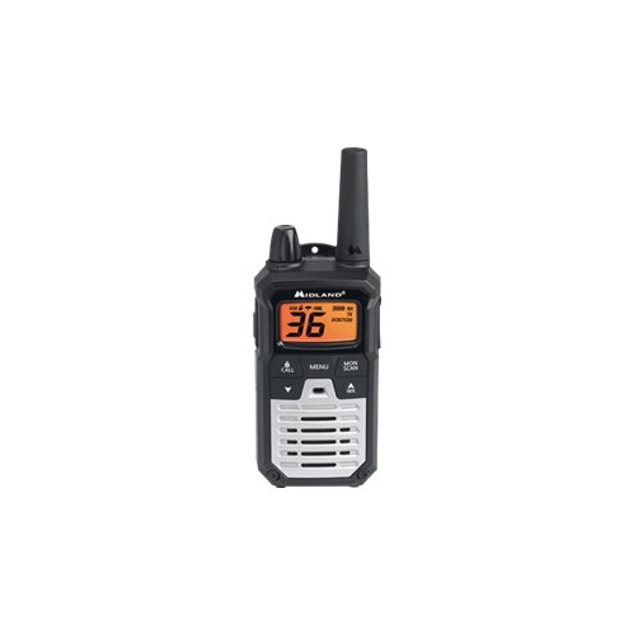 Midland - X-TALKER 40-Mile, 22-Channel FRS/GMRS 2-Way Radios (Pair) - Silver/Black