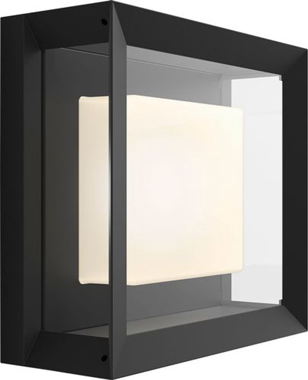 Philips - Hue Econic Outdoor Wall and Ceiling Light - Black