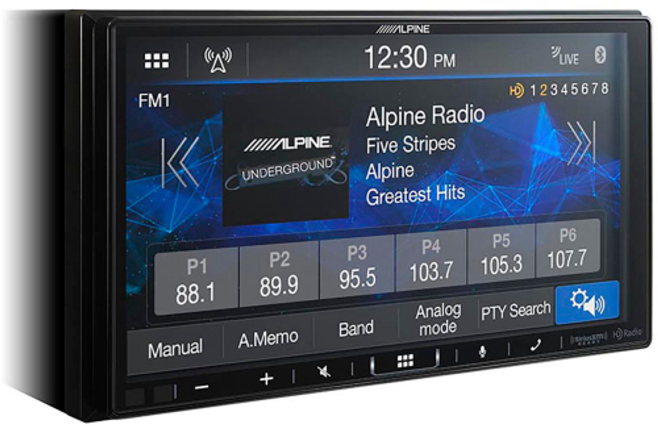 Alpine - 7" Shallow Chassis Multimedia Receiver - Black