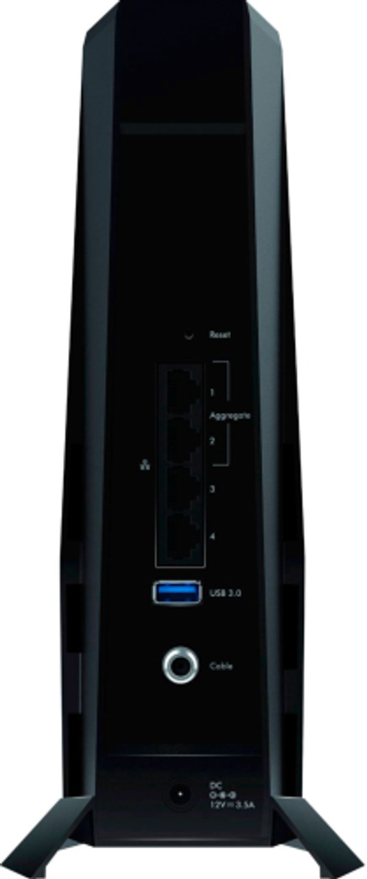 NETGEAR - Nighthawk AX2700 Router with 32 x 8 DOCSIS 3.1 Cable Modem - Black