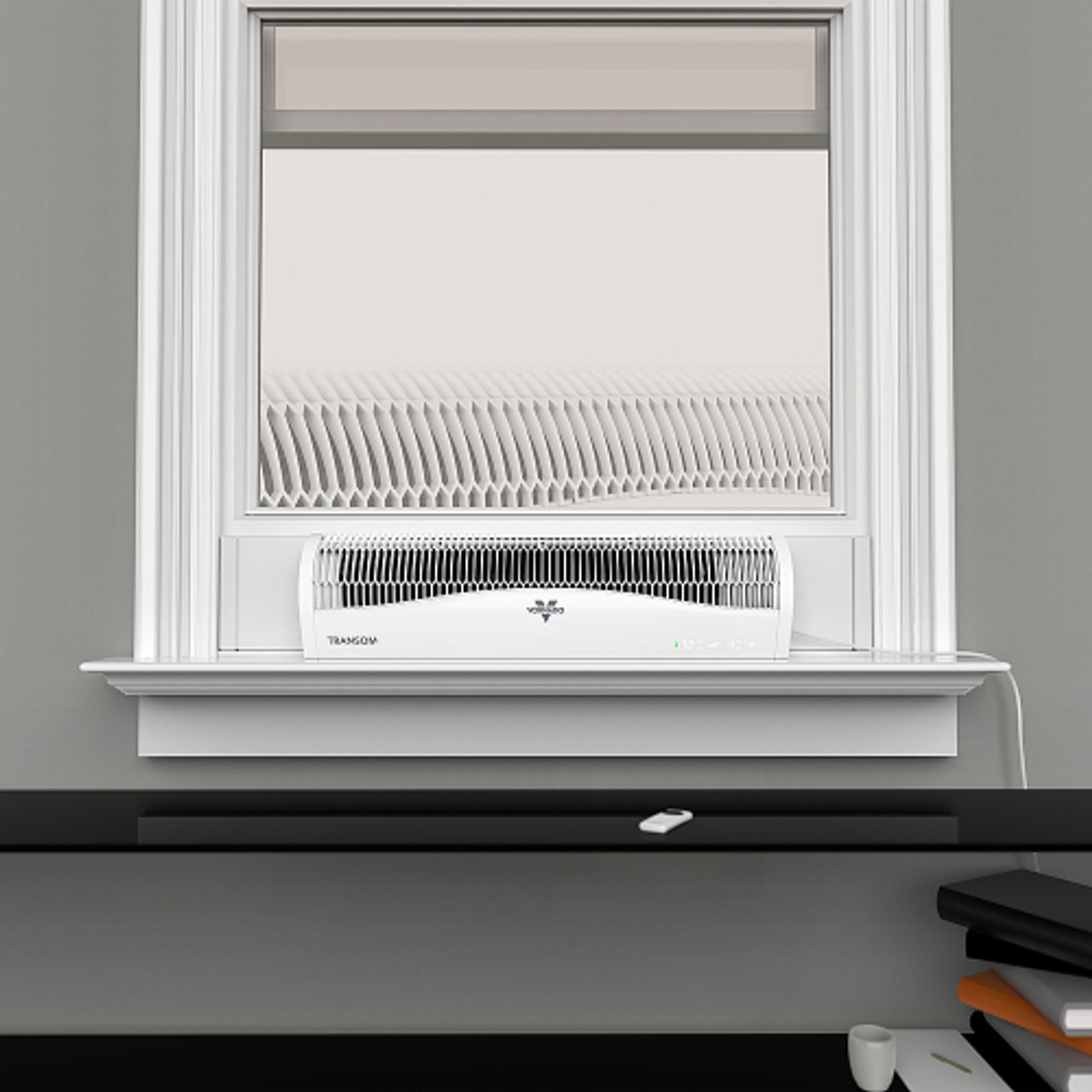 Vornado - TRANSOM Window Fan with Reversible Exhaust - Ice White