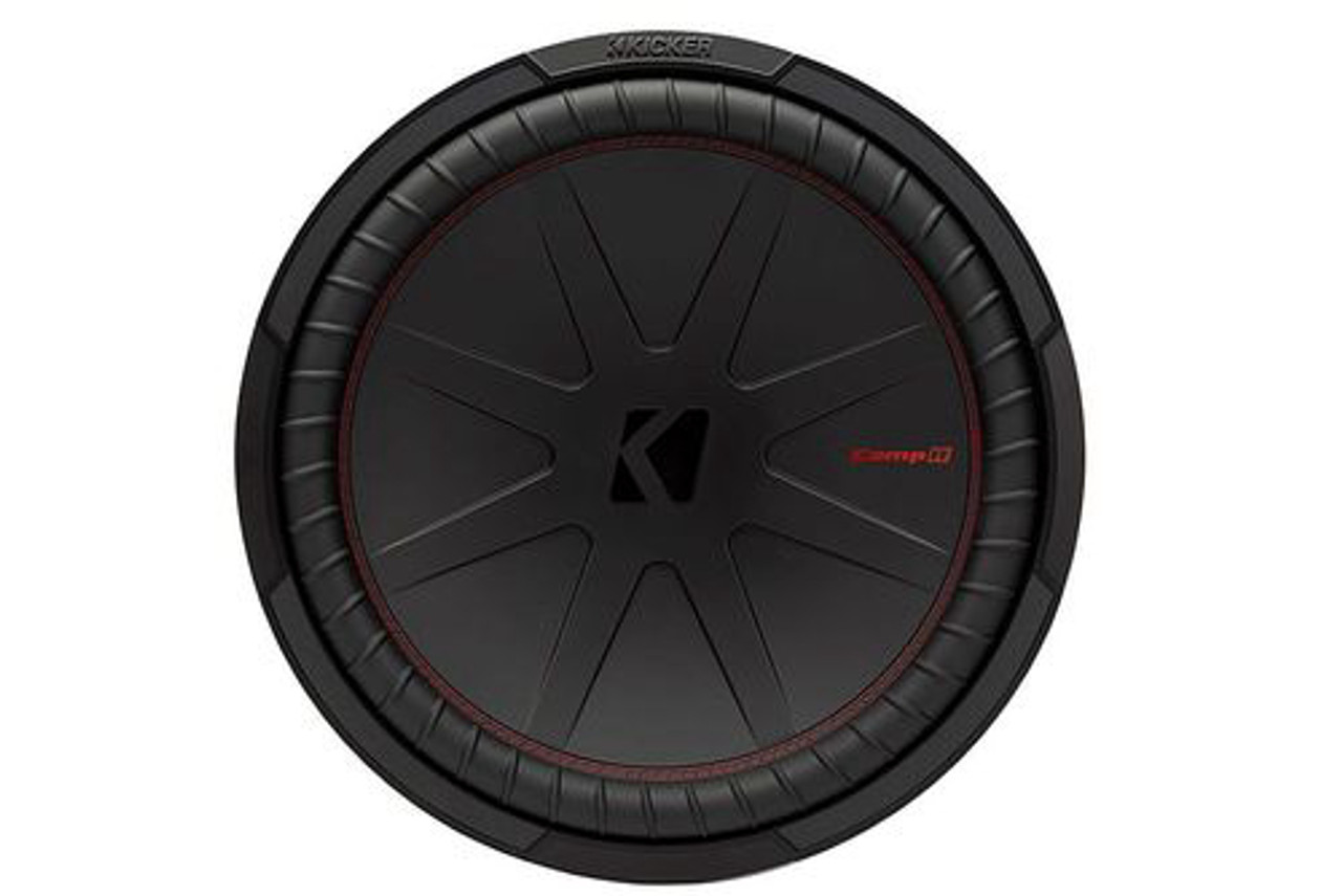 KICKER - CompR 15" Dual-Voice-Coil 2-Ohm Subwoofer - Black