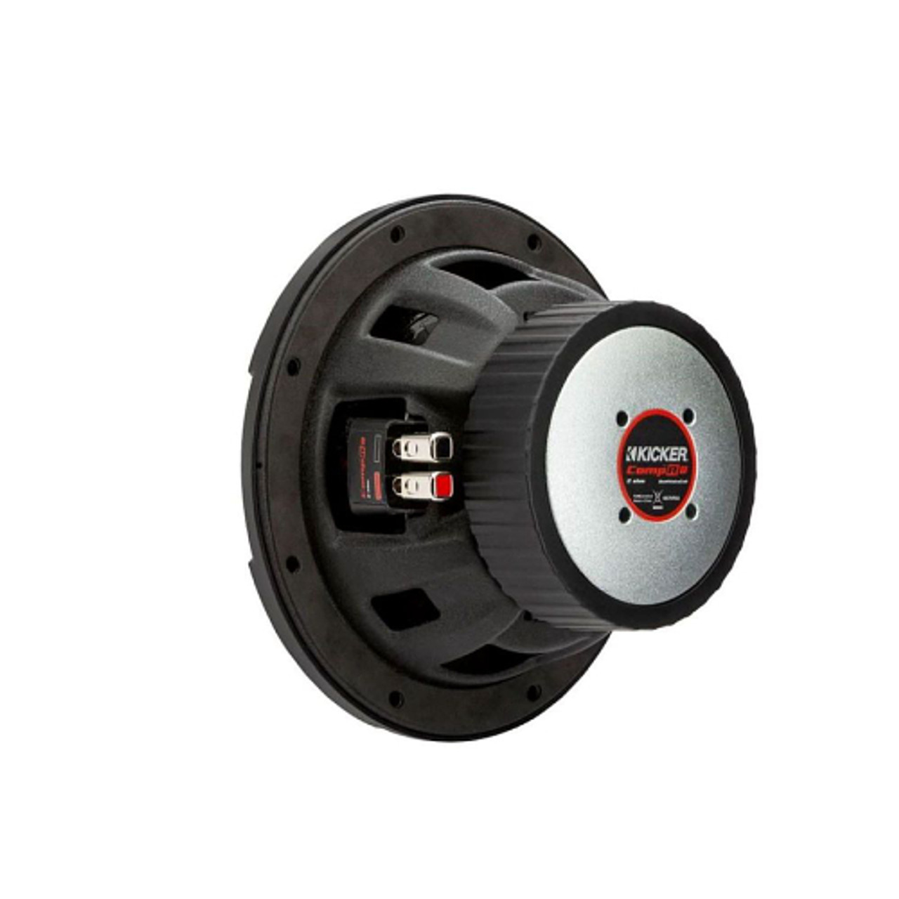 KICKER - CompR 8" Dual-Voice-Coil 2-Ohm Subwoofer - Black