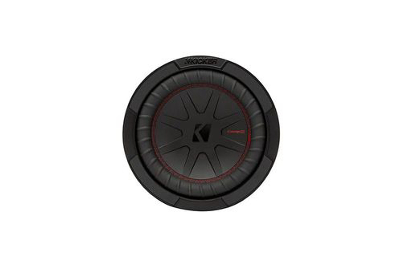 KICKER - CompR 8" Dual-Voice-Coil 4-Ohm Subwoofer - Black