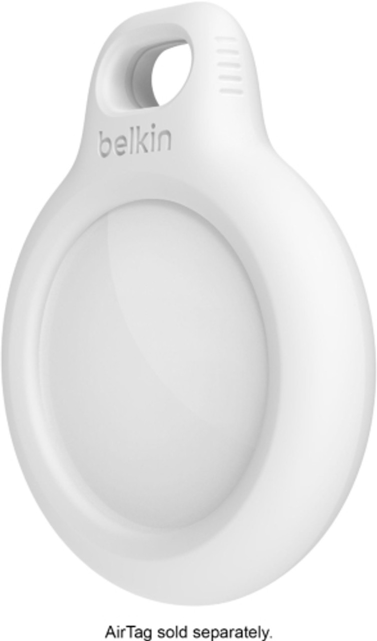 Belkin - Secure Holder with Key Ring for Apple Airtag - White