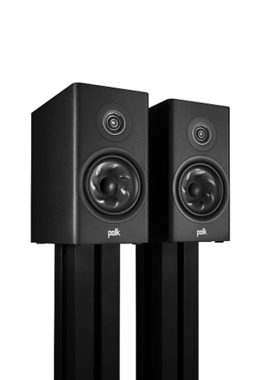 Polk Audio - Polk Reserve R200 Bookshelf Speaker, 1" Pinnacle Ring Tweeter & 6.5" Turbine Cone Woofer, Dolby Atmos & IMAX Enhanced - Black