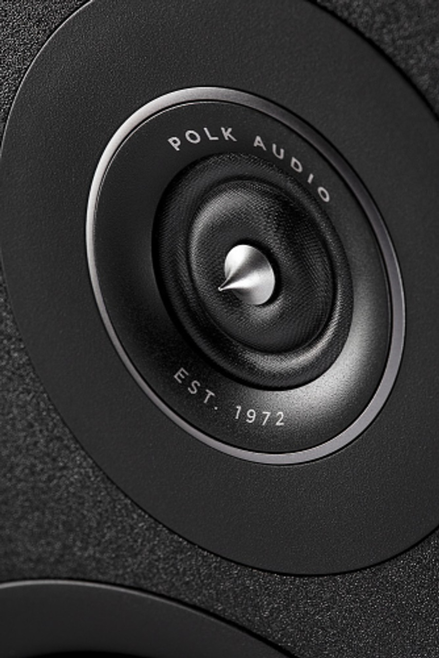 Polk Audio - Polk Reserve R200 Bookshelf Speaker, 1" Pinnacle Ring Tweeter & 6.5" Turbine Cone Woofer, Dolby Atmos & IMAX Enhanced - Black