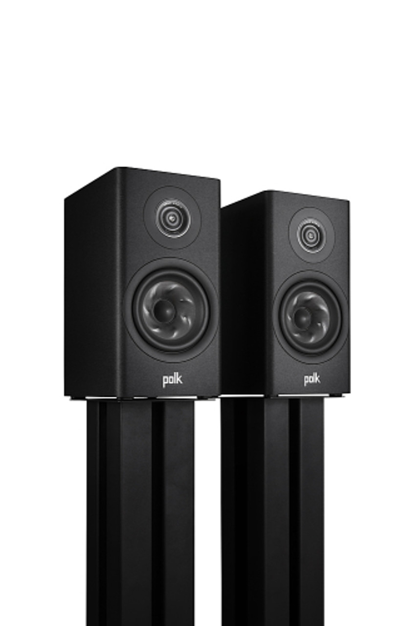 Polk Audio - Polk Reserve R100 Bookshelf Speaker, 1" Pinnacle Ring Tweeter & 5.25" Turbine Cone Woofer, Dolby Atmos & IMAX Enhanced - Black