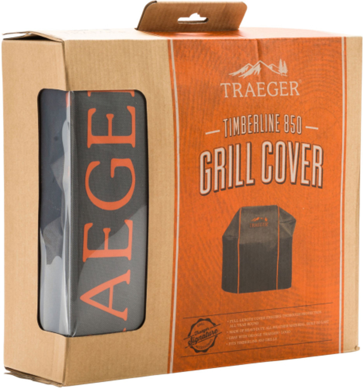 Traeger Grills - Full-Length Grill Cover - Timberline 850 - Gray