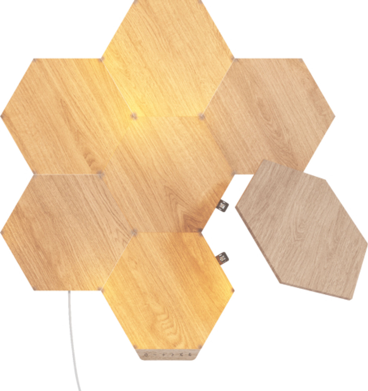 Nanoleaf Elements Wood Look Smarter Kit (7 panels) - Wood Look