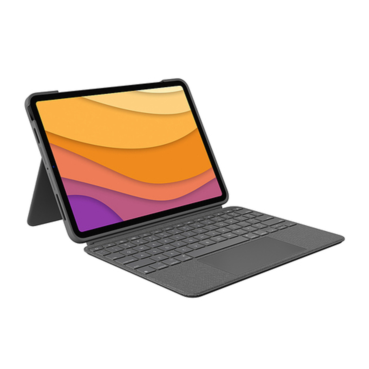 Logitech - Combo Touch iPad Air 10.9" Keyboard Case for Apple iPad (4th Gen) - Oxford Gray