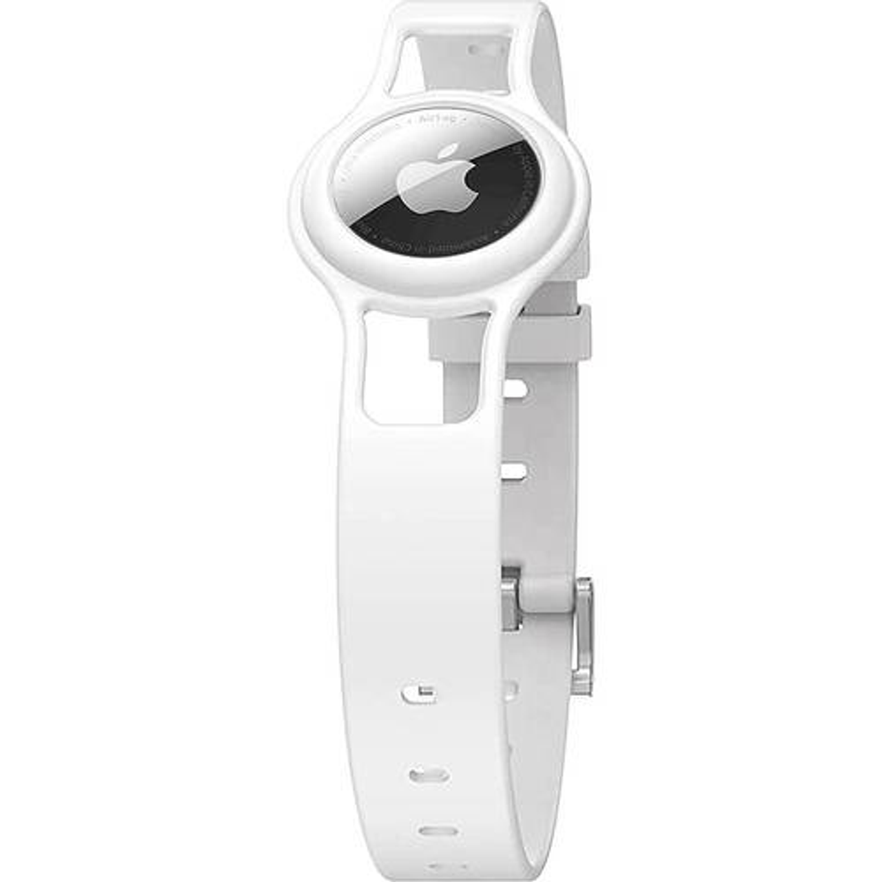 SaharaCase - Silicone Dog Collar for Apple AirTag - White