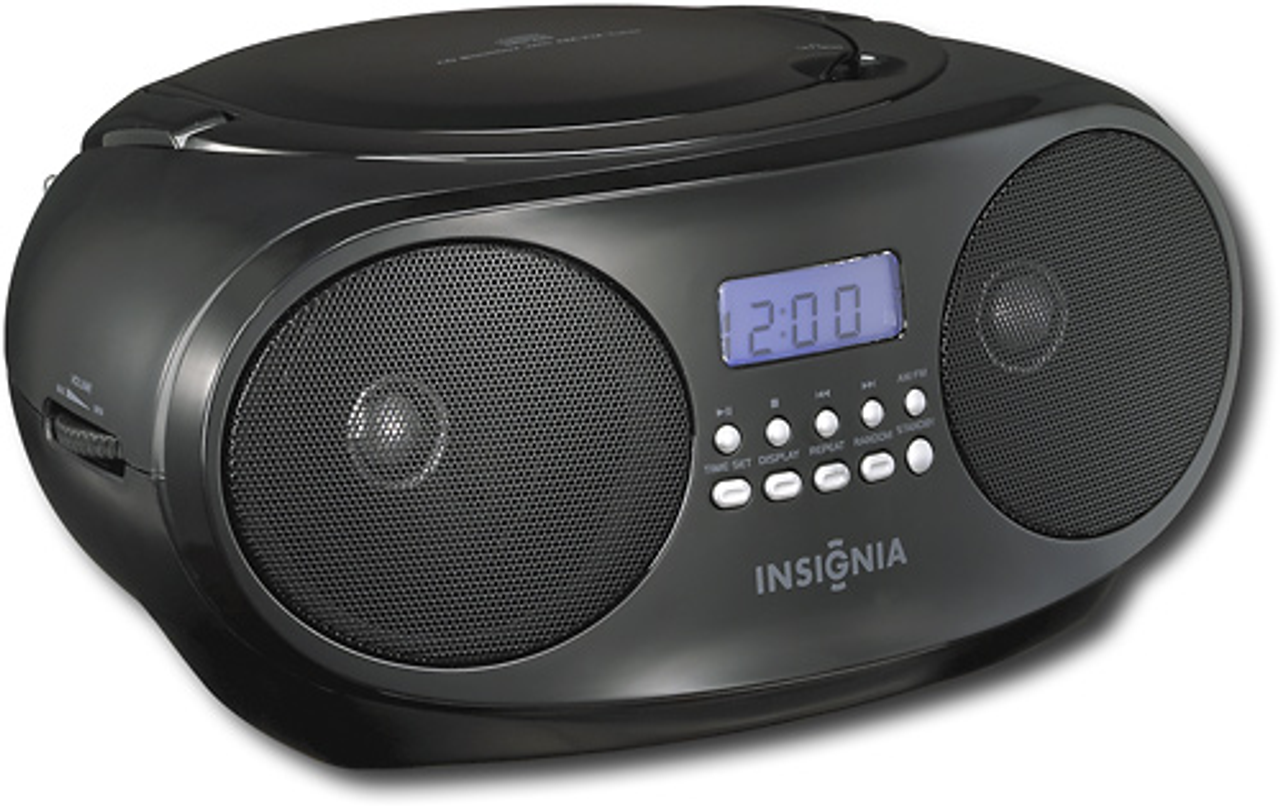 Insignia™ - Insignia CD Boombox - Black