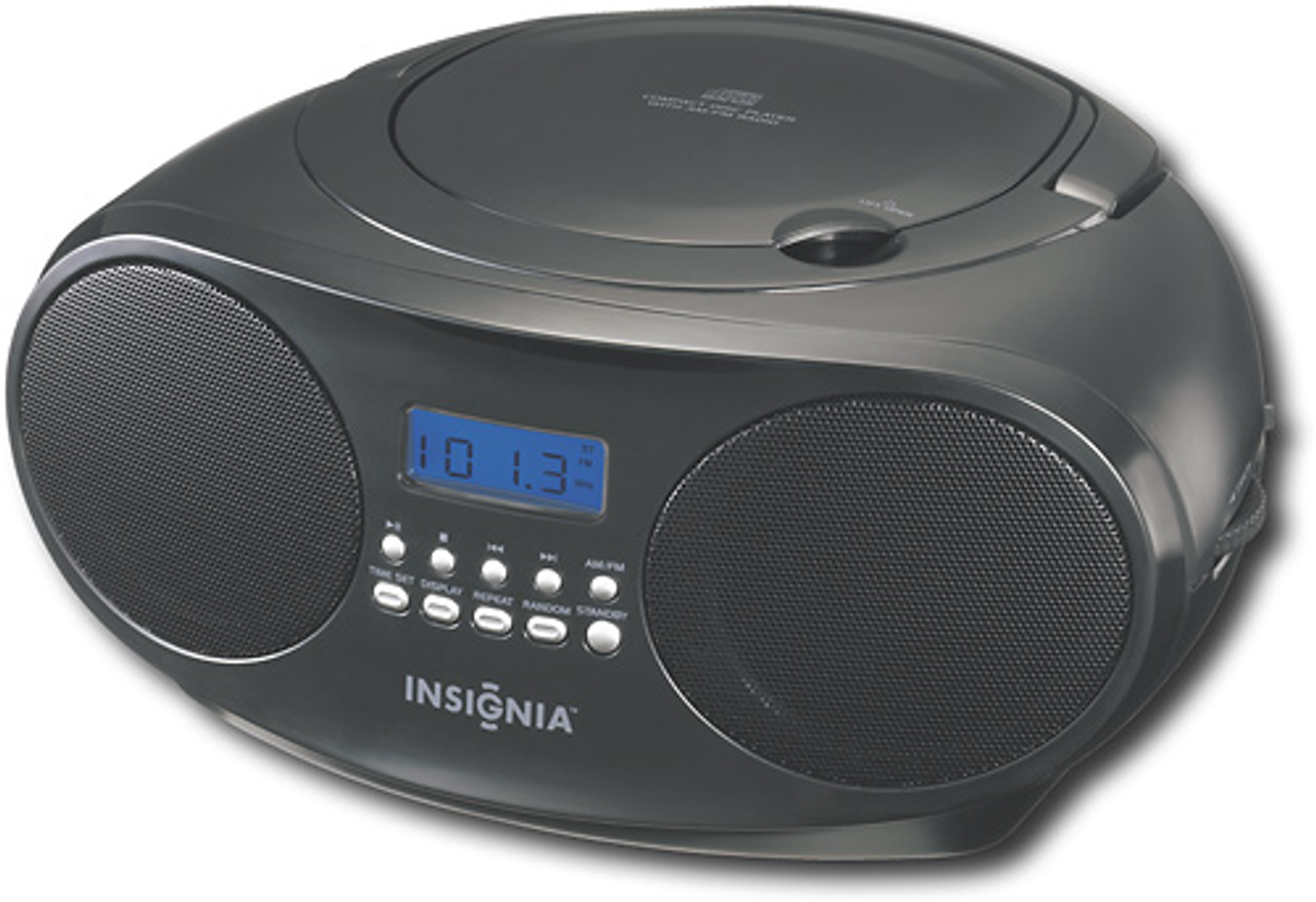 Insignia™ - Insignia CD Boombox - Black