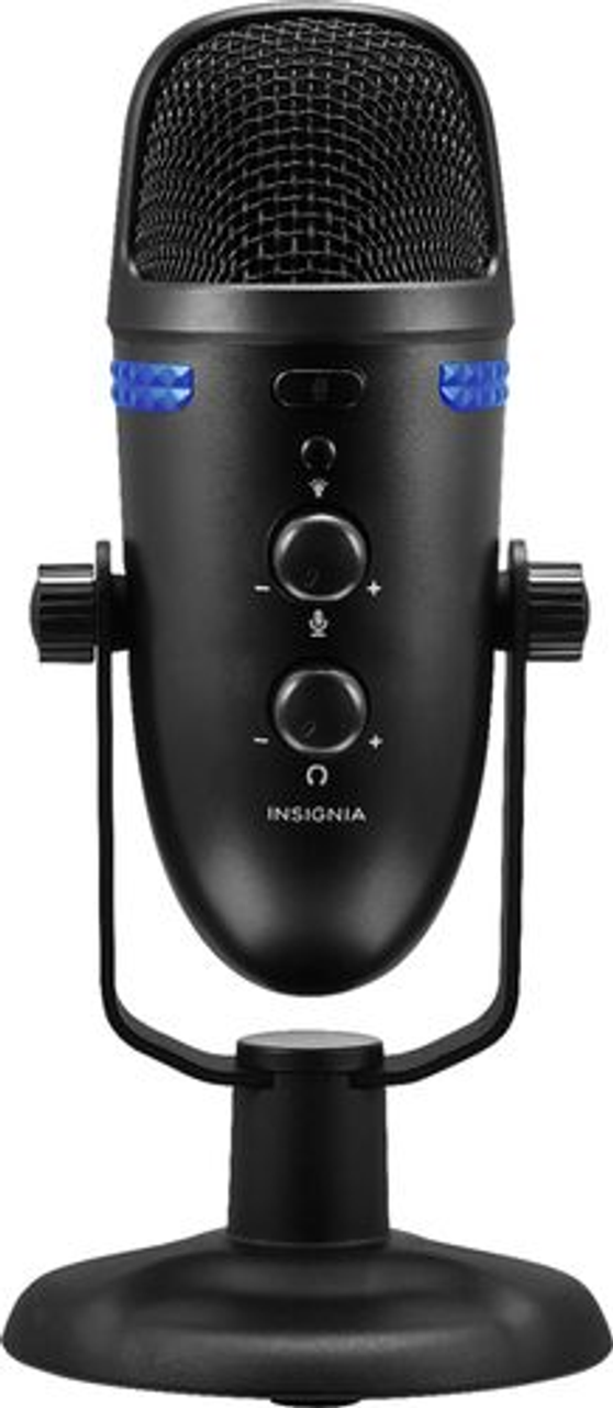 Insignia™ - Wired Cardioid & Omnidirectional USB Microphone