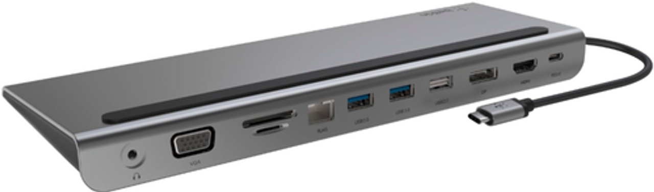 Belkin - USB-C 11-in-1 Multiport Dock - Gray