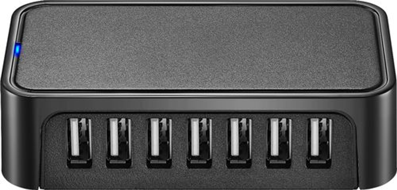 Best Buy essentials™ - 7-Port USB 2.0 Hub - Black