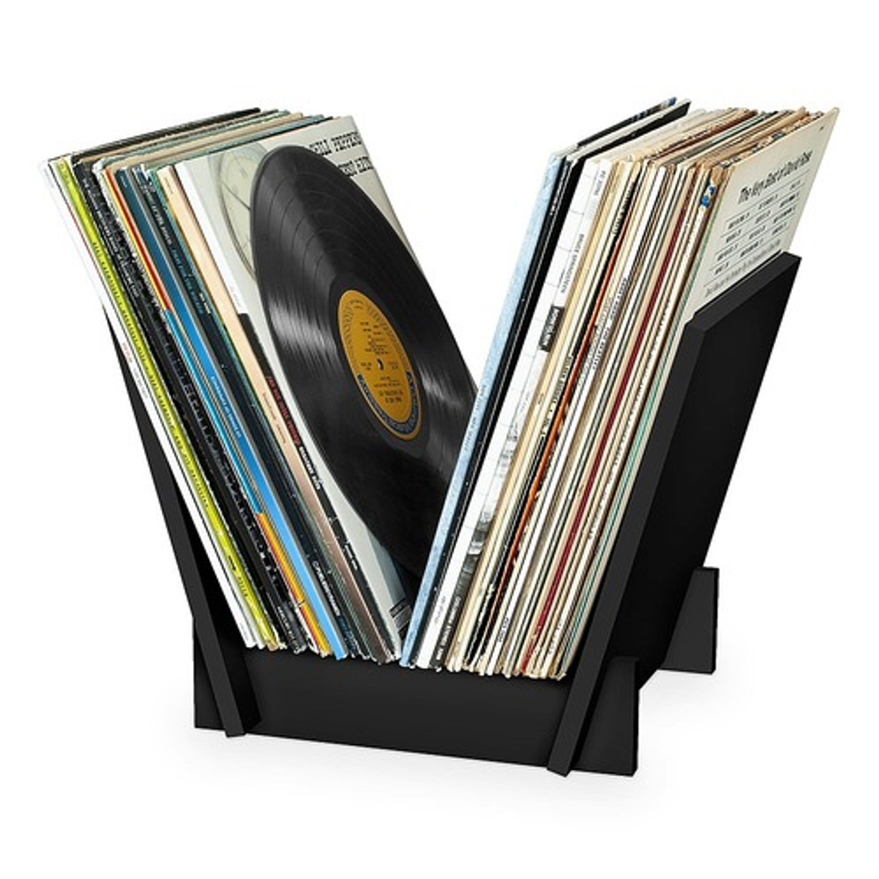 Victrola Bridge Record Stand - Black