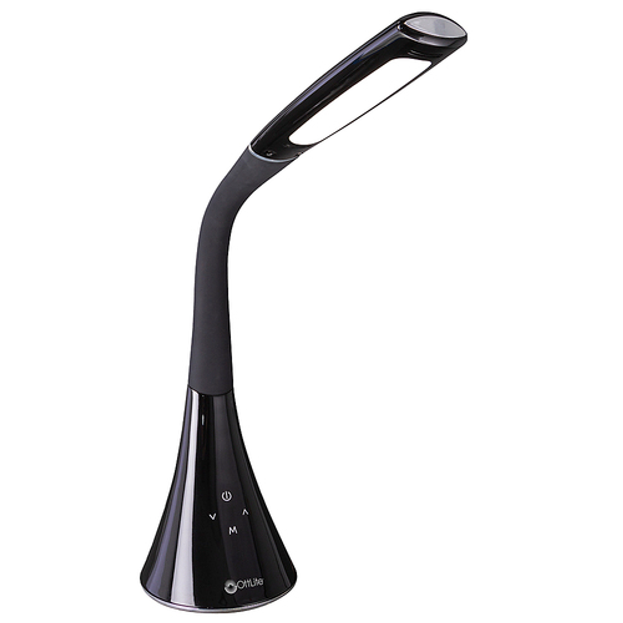 OttLite - Swerve LED Desk Lamp with 3 Color Modes - Black