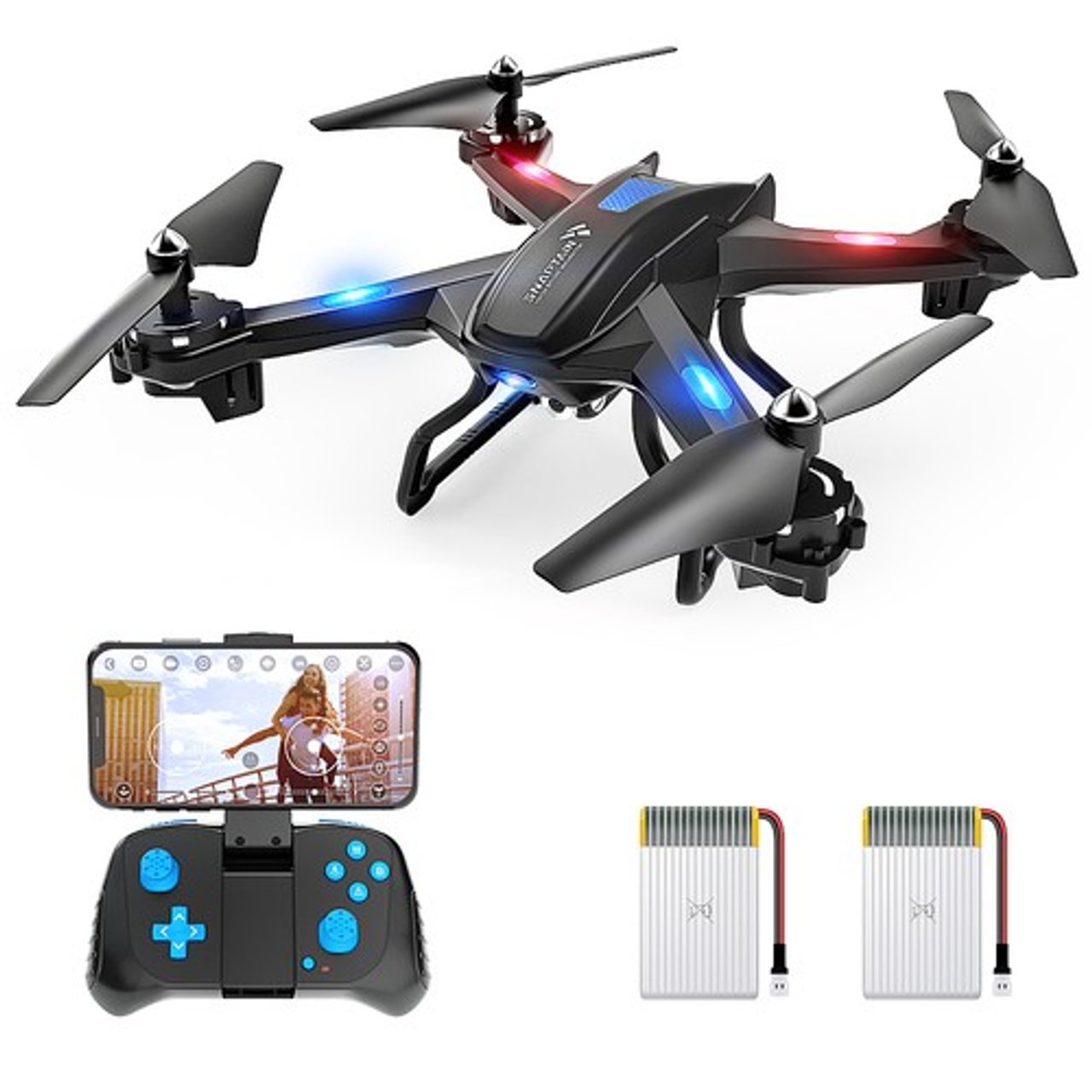Vantop - Snaptain S5C FHD Drone with Remote Controller - Black