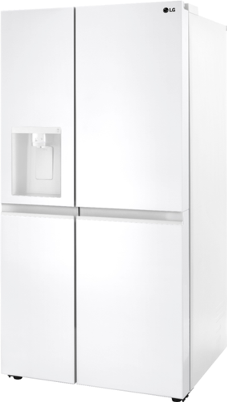 LG - 27.2 cu ft Side by Side Refrigerator with SpacePlus Ice - Smooth White