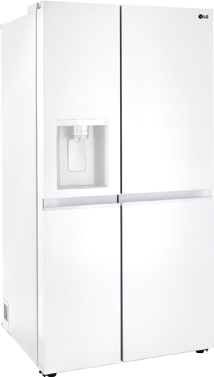 LG - 27.2 cu ft Side by Side Refrigerator with SpacePlus Ice - Smooth White