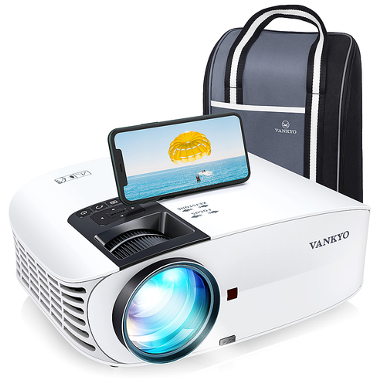 Vankyo - Leisure 510PW 1080P Wireless Projector - WHITE